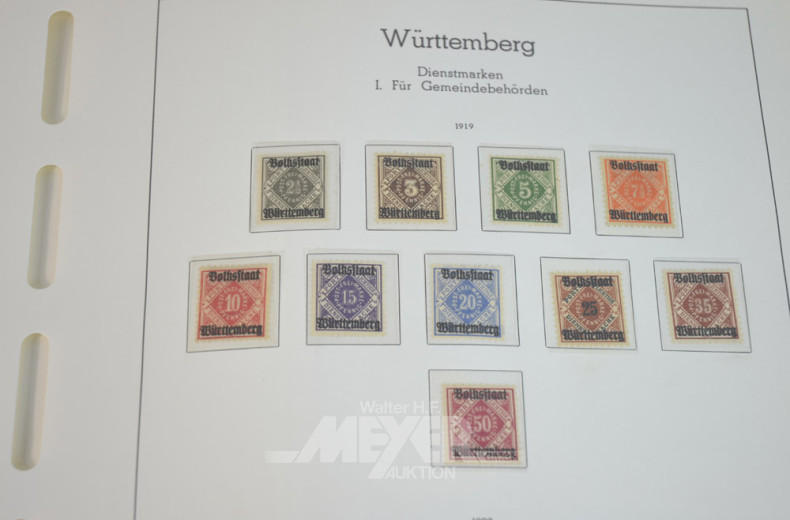 umfangreiche Briefmarken- u.