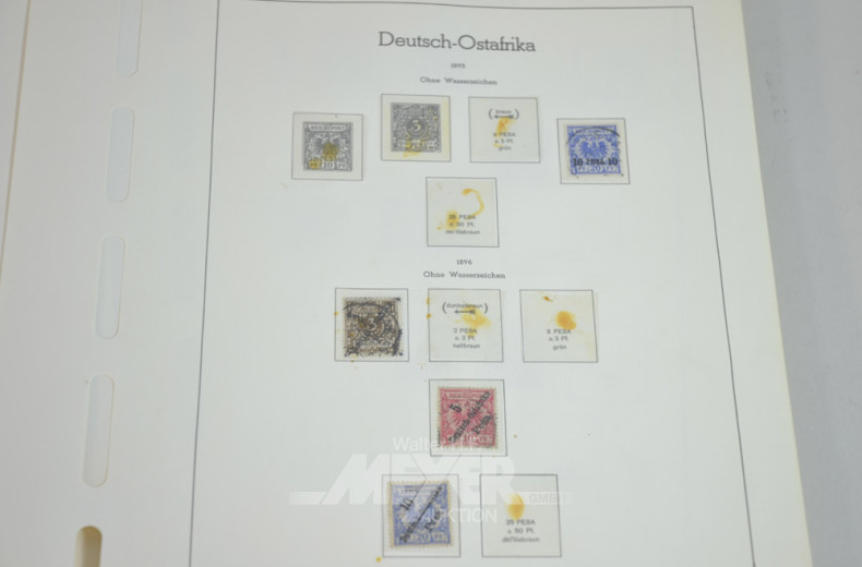 umfangreiche Briefmarken- u.