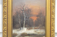Gemälde, ''Winterliche Landschaft mit
