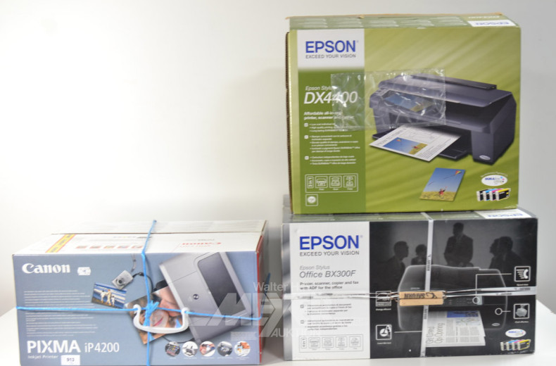 3 Drucker ''Epson & Canon''