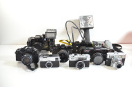 großer Posten Fotoapparate und Zubehör,