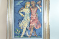 Gemälde ''Tanzende Blumenmädchen''