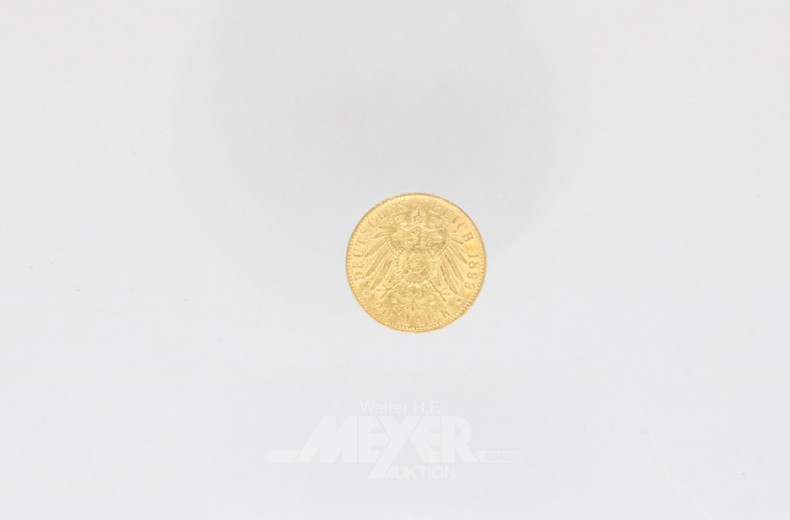 Goldmünze 20 Mark, Deutsches Reich,