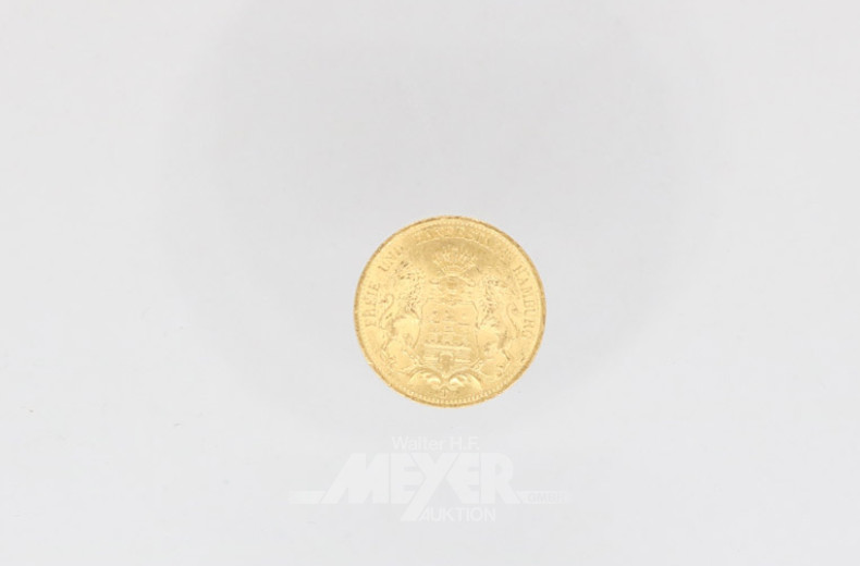 Goldmünze 20 Mark, Deutsches Reich,