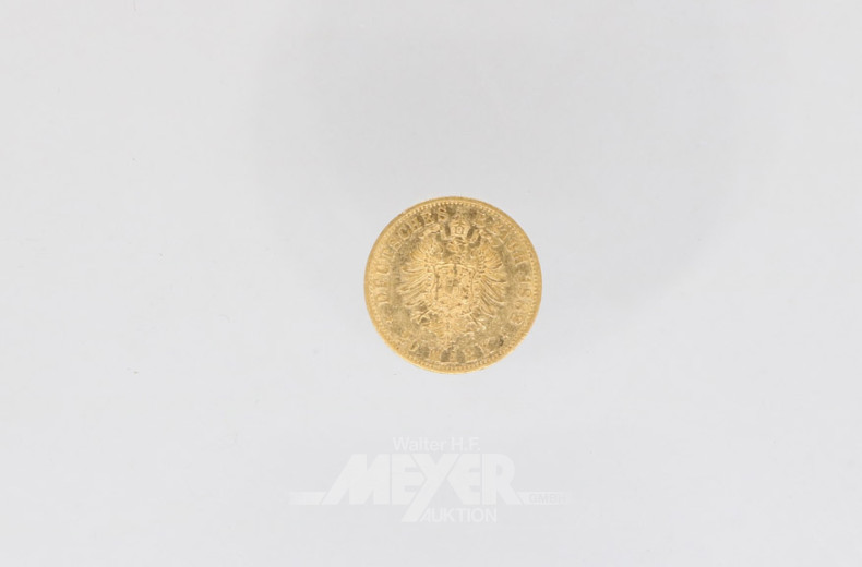 Goldmünze 20 Mark, Deutsches Reich,
