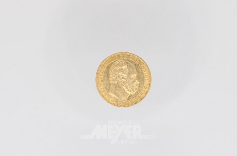 Goldmünze 20 Mark, Deutsches Reich,