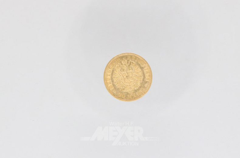 Goldmünze 20 Mark, Deutsches Reich,