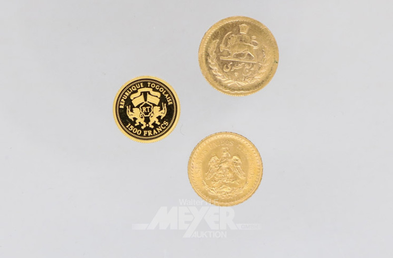 3 Goldmünzen