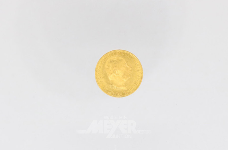 Goldmünze 10 Kronen, 900er