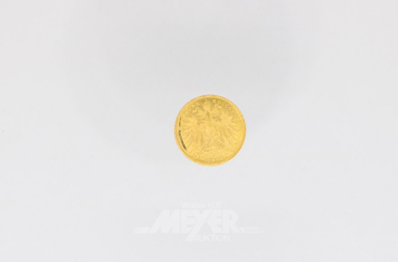 Goldmünze 10 Kronen, 900er