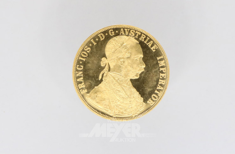 Goldmünze 4 Dukaten, 985er