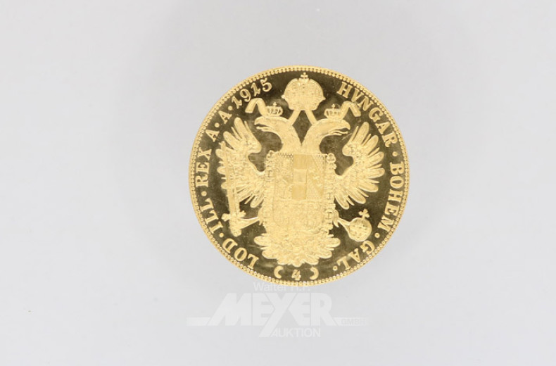 Goldmünze 4 Dukaten, 985er
