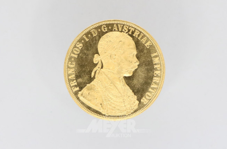 Goldmünze 4 Dukaten, 985er