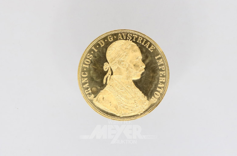 Goldmünze 4 Dukaten, 985er
