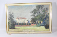 Gemälde ''Haus im Park'',