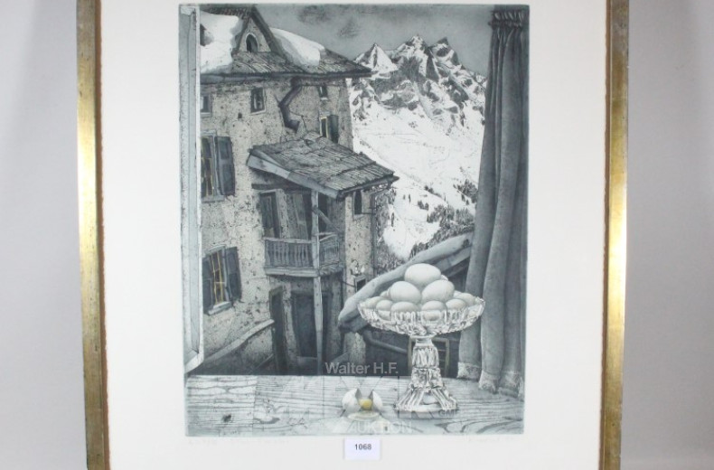 Lithografie ''Oster-Fenster'',