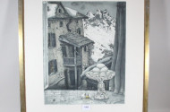 Lithografie ''Oster-Fenster'',