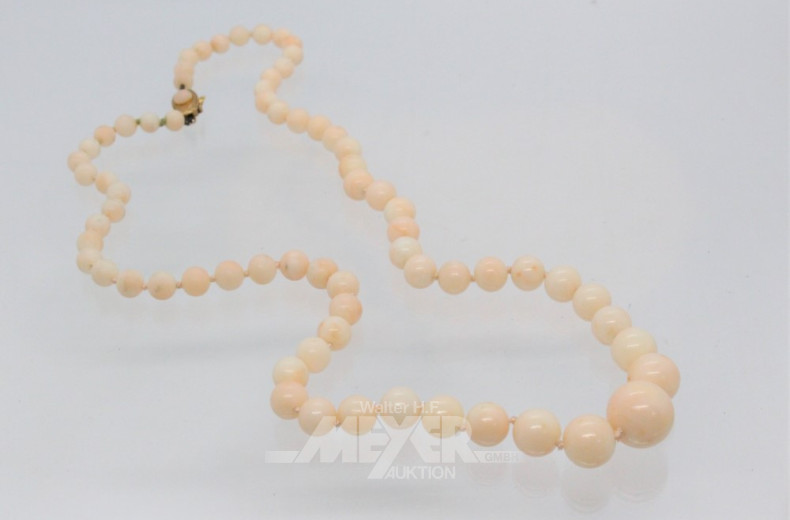 2 Kugelketten, 585er/750er GG-Schließen,