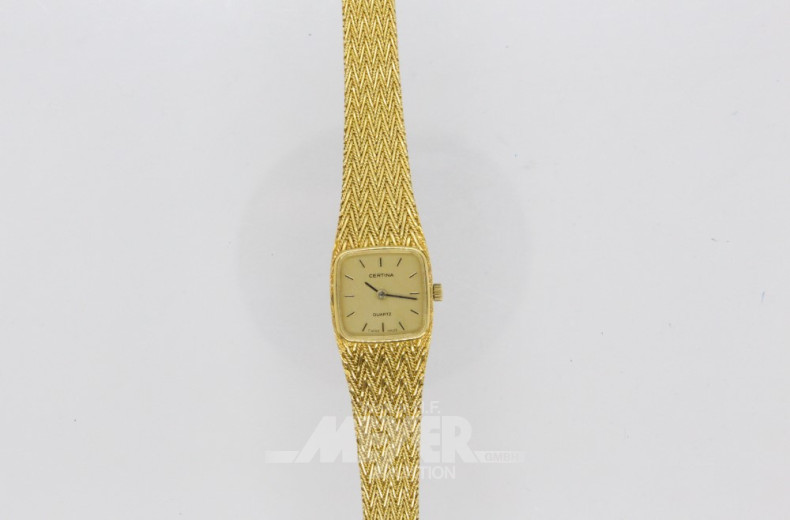 Damenarmbanduhr CERTINA, 585er GG