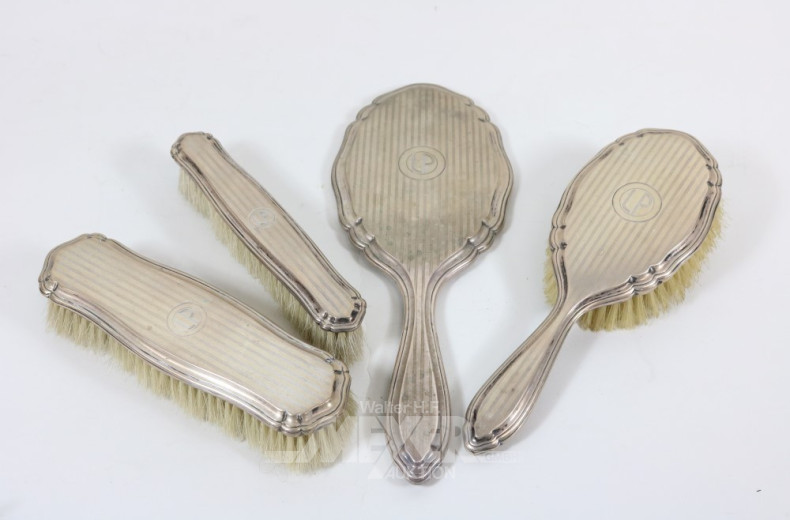 Frisierset, 800er Silber, 4-tlg.