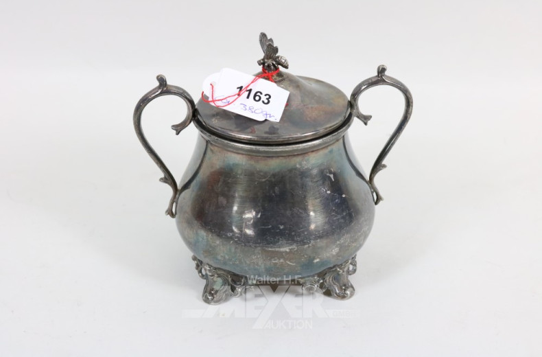 Zucker-Henkeldose, Sterling Silber