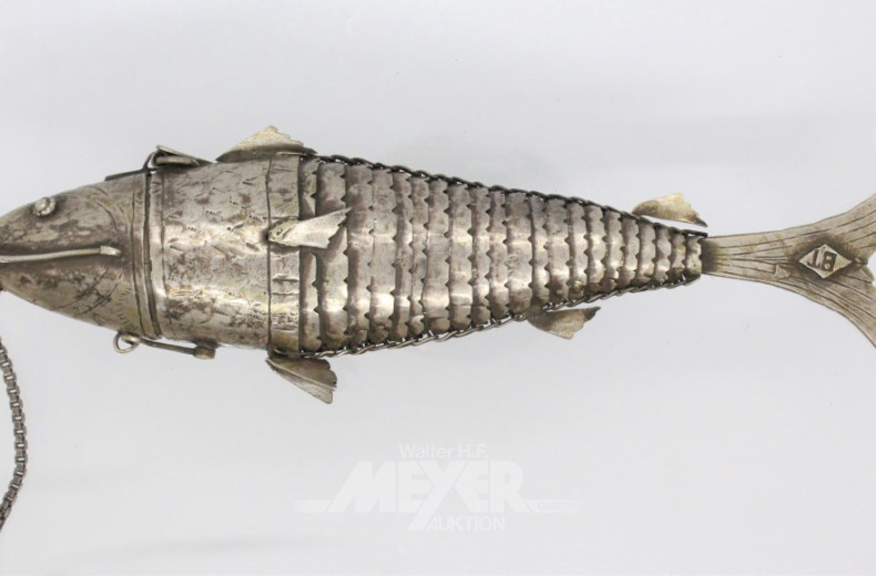 gr. beweglicher Gliederfisch, Silber