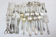 Konvolut Besteckteile, meist Silber: