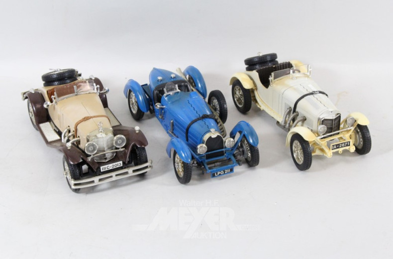 8 Modellautos u.a. BURAGO