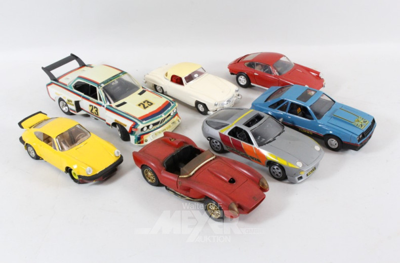 14 Modellautos u.a. POLISTIL u. DURAGO