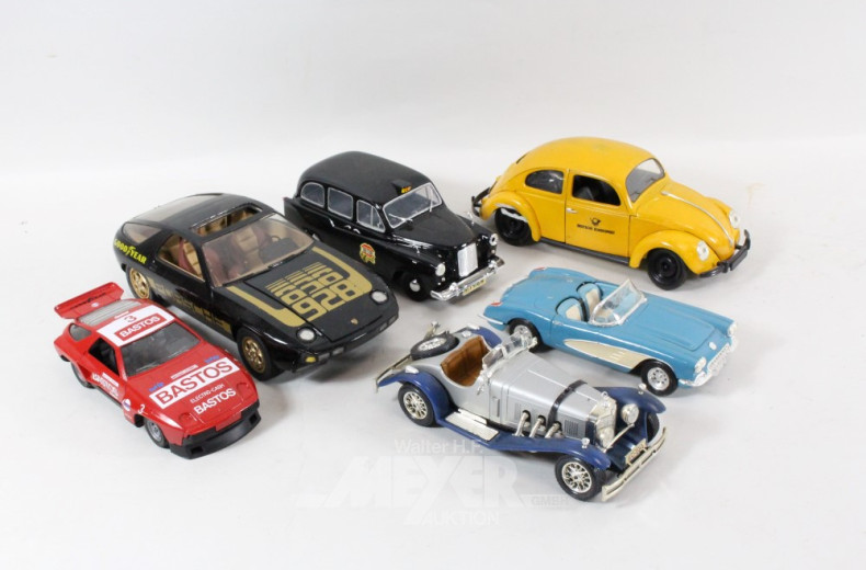 14 Modellautos u.a. POLISTIL u. DURAGO
