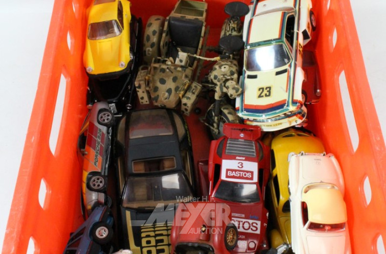 14 Modellautos u.a. POLISTIL u. DURAGO