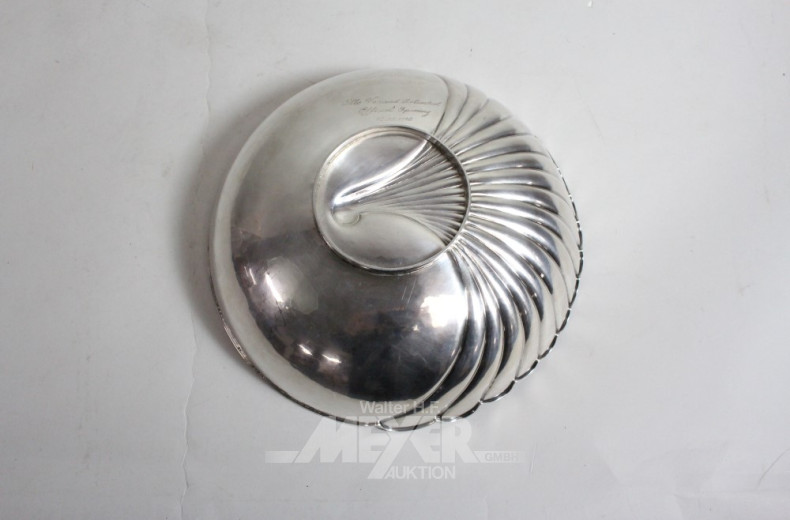 Silberschale Ø 24 cm, 925er, ca. 450 g,