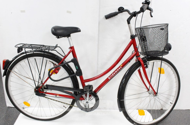 Damenfahrrad, KILDEMOES, rot, 28'',
