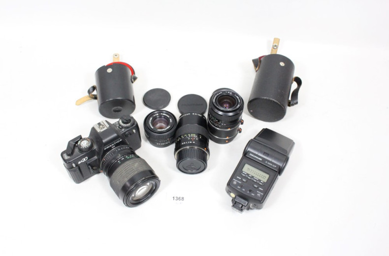 Kamera PRAKTIKA, BX20 mit 4 Objektiven