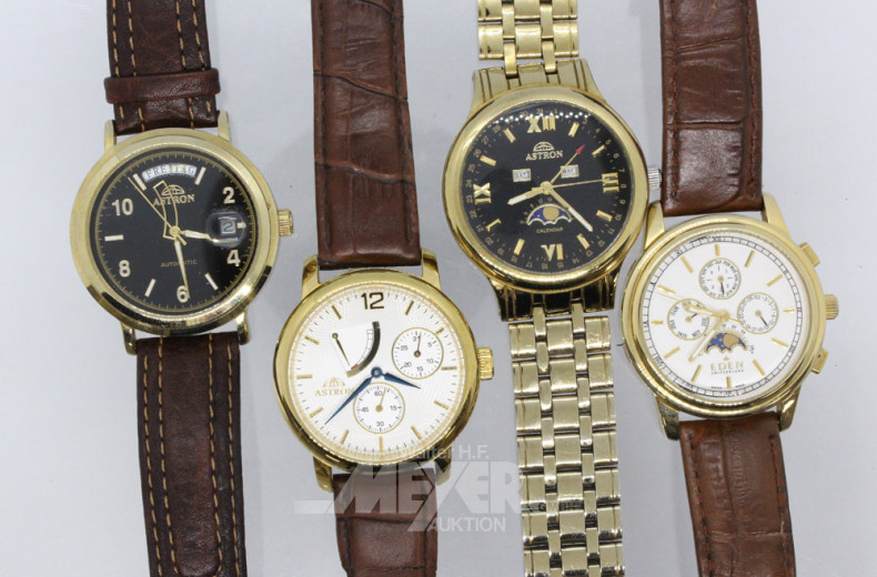 7 Herrenarmbanduhren, u.a.:
