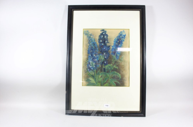 Aquarell ''Blumenstillleben'',