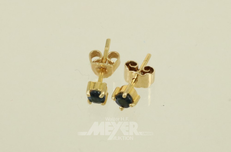 Paar kl. Ohrstecker in 750er GG mit je