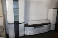 mod. Wohnzimmer-Schrankwand, hochglanz