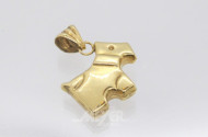 kl. Anhänger ''Hund'' in 750er GG, hohl