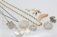 kl. Posten Silber- und Modeschmuck: