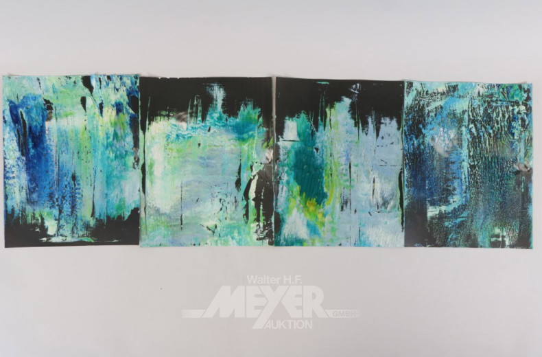 4 moderne Bilder, Serie, ''Growth'',