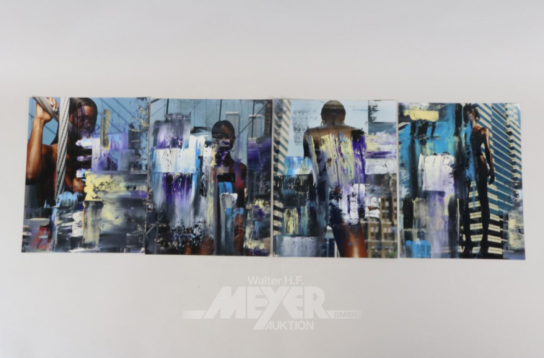 4 moderne Bilder, Serie,