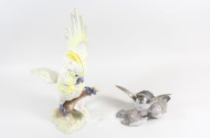 2 Porz.-Figuren-Gruppen, Spatzen und