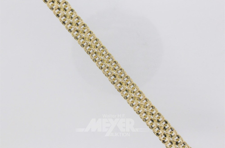 Armband, 333er GG, L: ca. 19 cm,