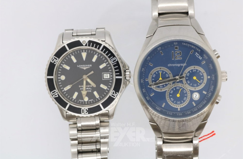 2 Herrenarmbanduhren