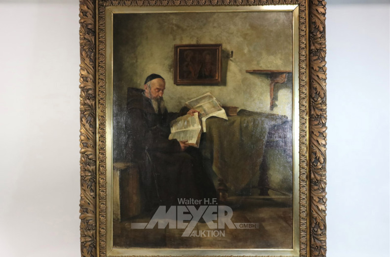 gr. Gemälde, ''lesender Mönch''