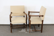 Paar Armlehnstühle/Sessel, Nußbaum