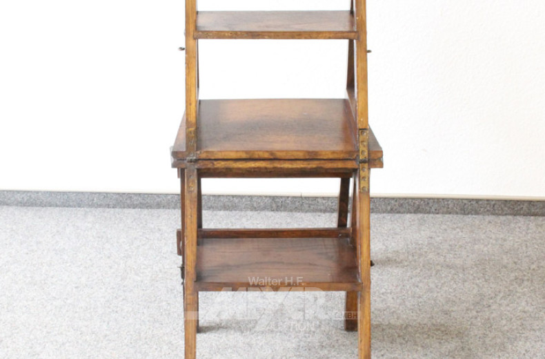 Bibliothekstritt/Stuhl, Eiche