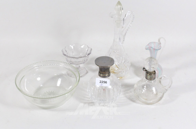 Konvolut Glas- und Kristall: