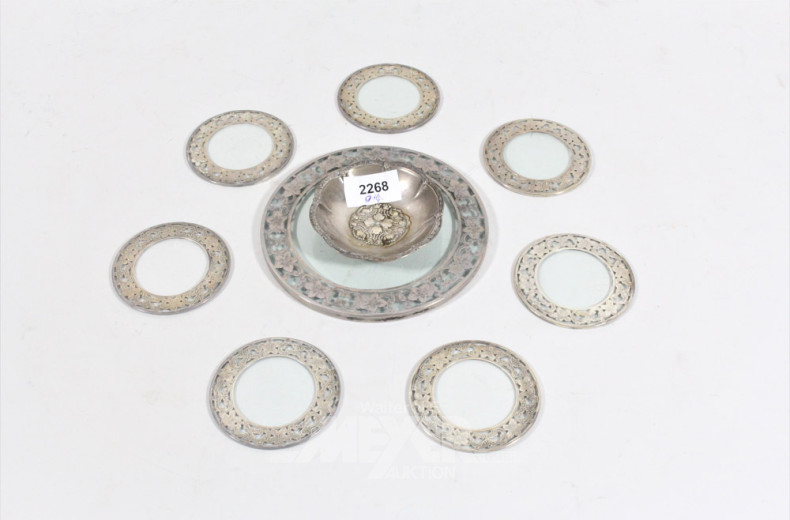 Flaschen- und 7 Glasuntersetzer